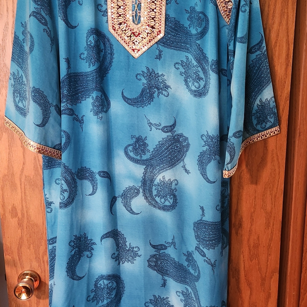 Embroidery Long Robe Abaya Kaftan Maxi Dress